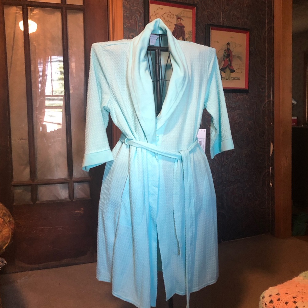 NWT Liz Claiborne Blue Robe size L